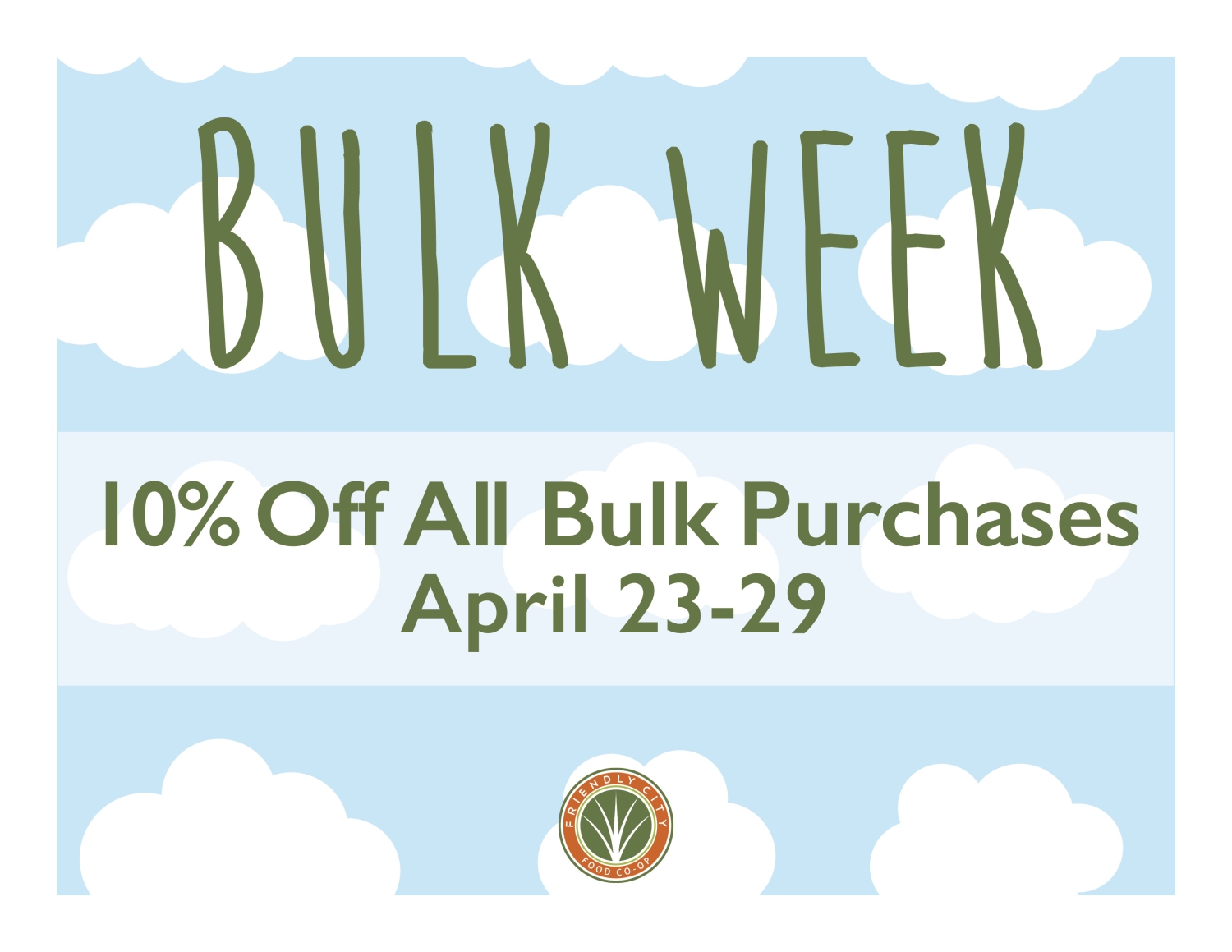 Bulk Week Friendly City Food Coop